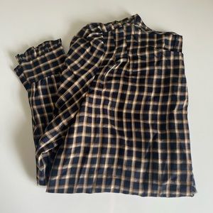 LOFT Plaid Blouse